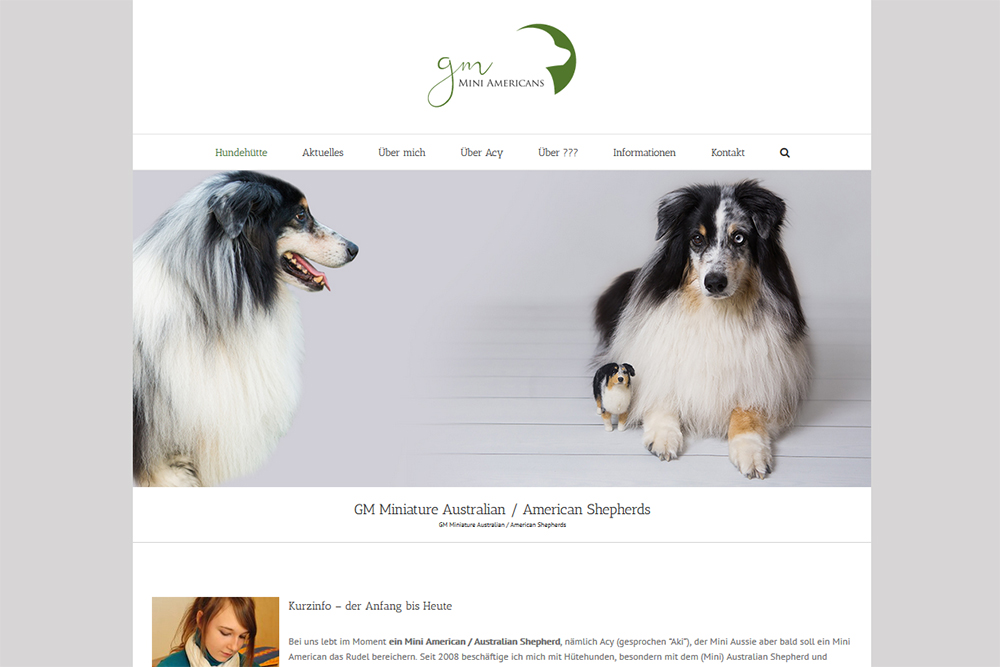 Mini Aussie Homepage neu